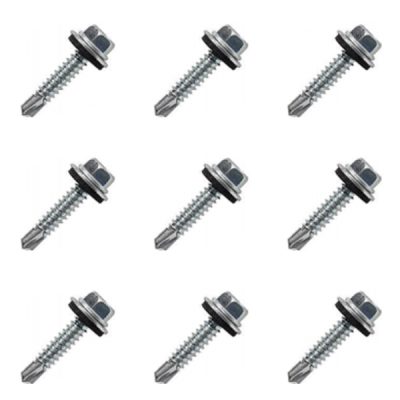 Tornillo zincado hexagonal con golilla